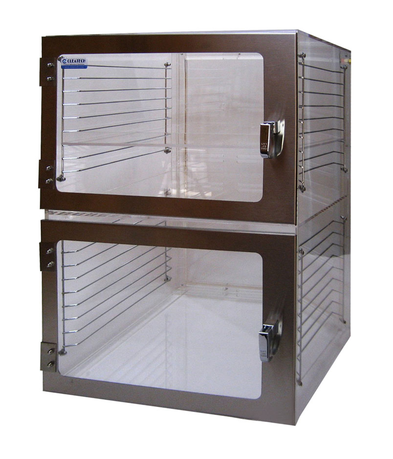 1500 Two Door Desiccator Clear Acrylic